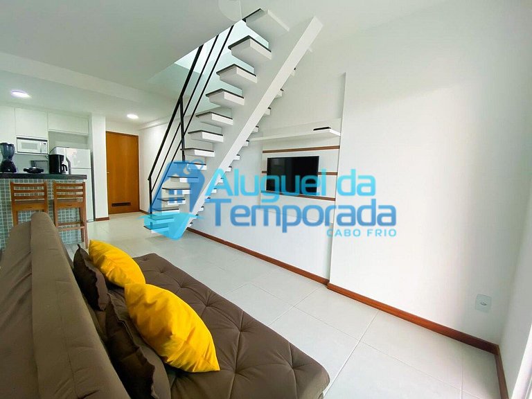 Cobertura Espaçosa Vista Mar 3 Quartos - Cob 407