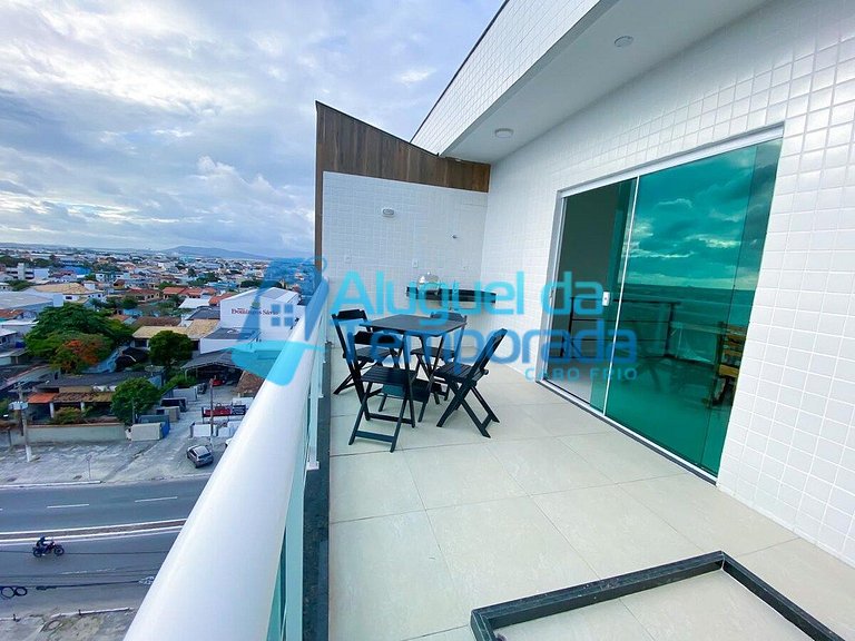 Até 8 pessoas, Cobertura Por do Sol 2 Quartos - Cob 405