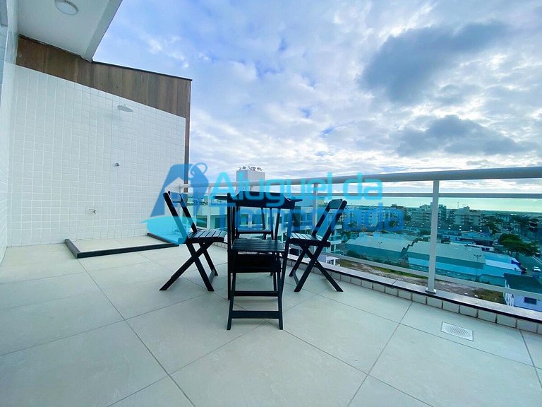 Até 8 pessoas, Cobertura Por do Sol 2 Quartos - Cob 405