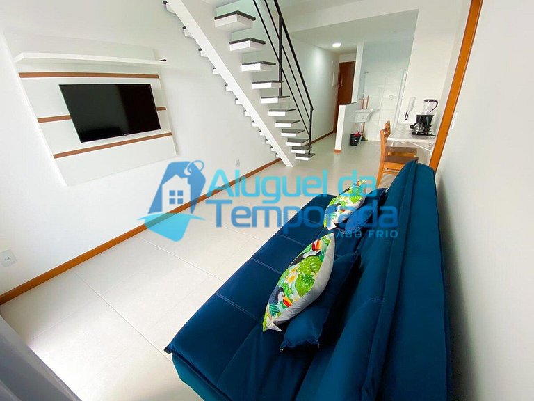 Até 8 pessoas, Cobertura Por do Sol 2 Quartos - Cob 405