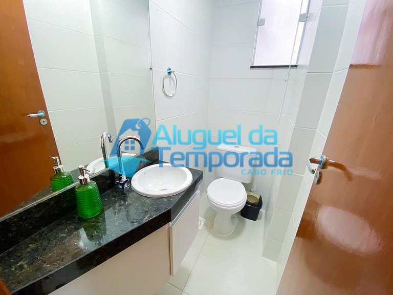 Até 8 pessoas, Cobertura Por do Sol 2 Quartos - Cob 405