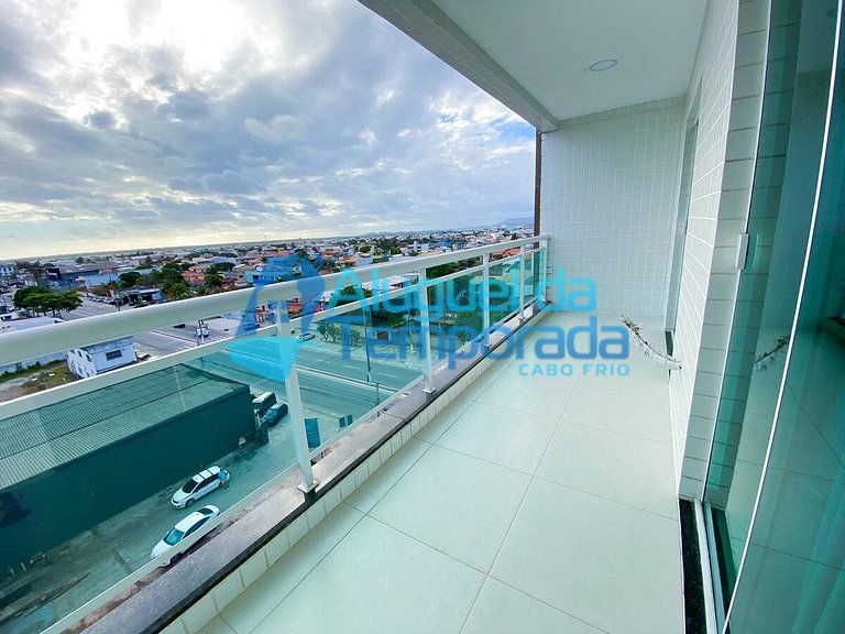 Até 8 pessoas, Cobertura Por do Sol 2 Quartos - Cob 405