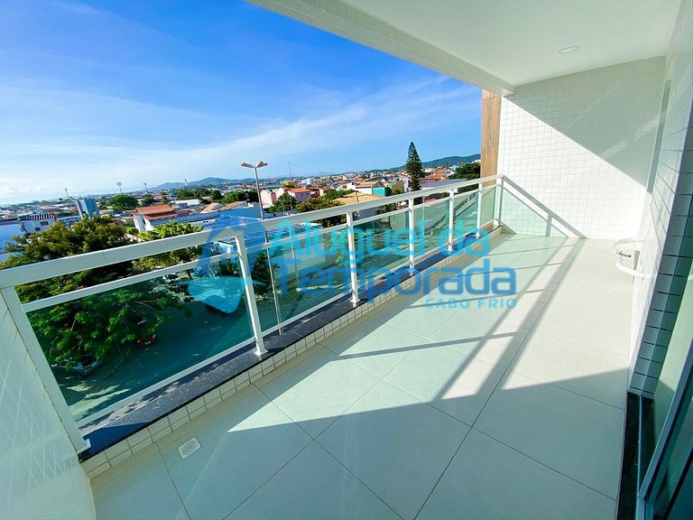 Varanda Com Vista da Cidade Cabo Frio - Ap 203