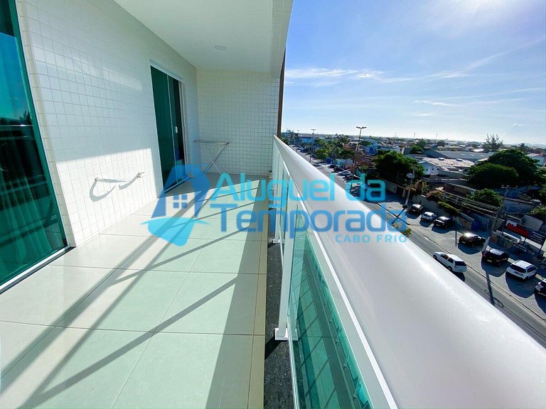 Varanda Com Vista da Cidade Cabo Frio - Ap 203