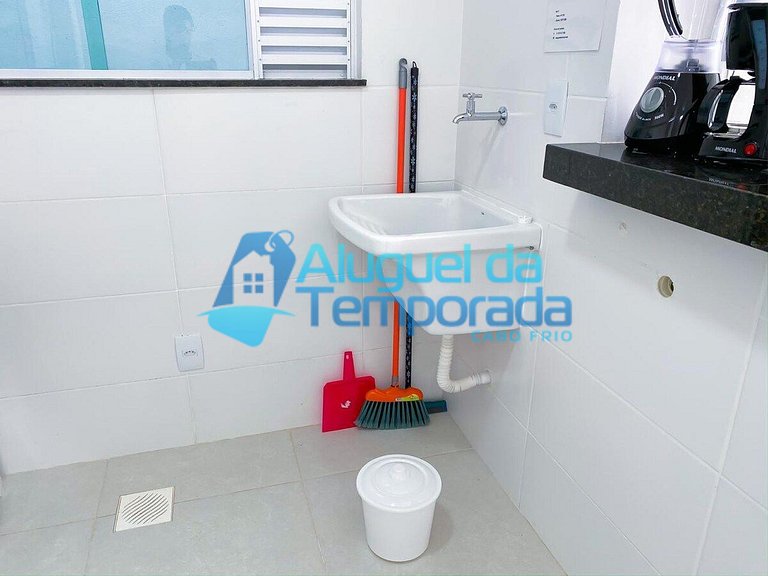 Varanda Com Vista da Cidade Cabo Frio - Ap 203